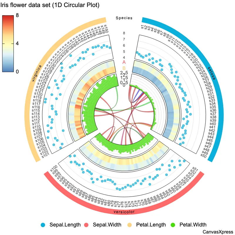 Data Relationships Visualized in Circular Layout