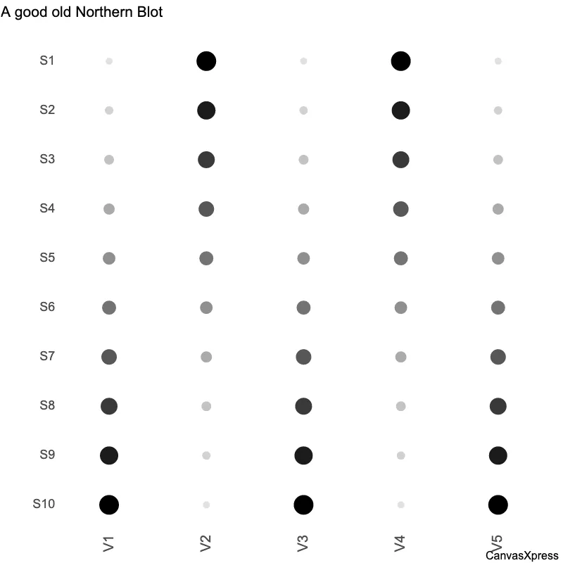 Northern Blot Data: Engaging Multivariate Heatmap
